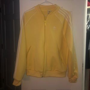 Yellow Adidas zip up